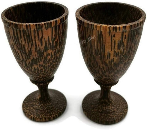 Set of 2 Wood Egg Cup, Egg Holder for Hard Boiled Eggs, Soft Boiled Egg Tool k016...