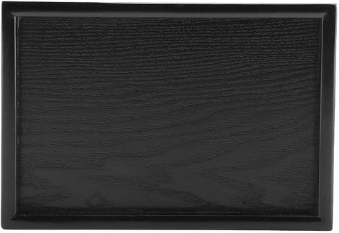 Solid Wood Serving Tray Rectangle Shape Tea Coffee Drinks Plate Snack Food Meals Breakfast Restaurant Platter Dining Tableware(8.66 x 5.91 inch)...
