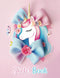 Pretty Pink Unicorn Sketchbook For Girls Ages 4-12: Unique and Cute Cover, 120 BLANK White Pages With Border, 8.5" x 11" For Drawing and Sketching...