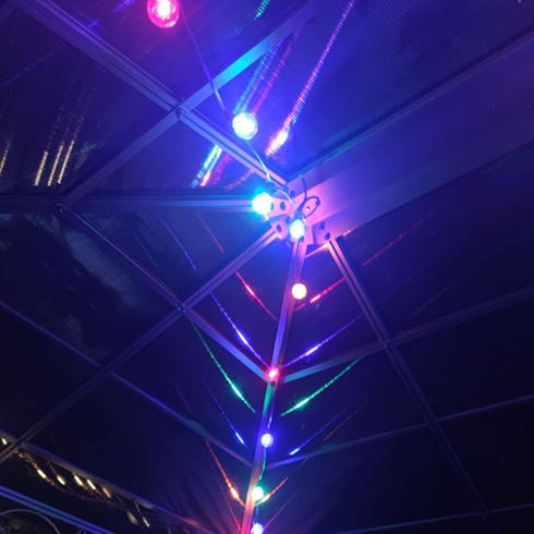 G40 Light Bulbs Replacement Purple 1W Shatterproof Plastic LED Globe Bulbs G40 LED String Lights Replacement Bulb E12/C7 Candelabra Base for Indoo...