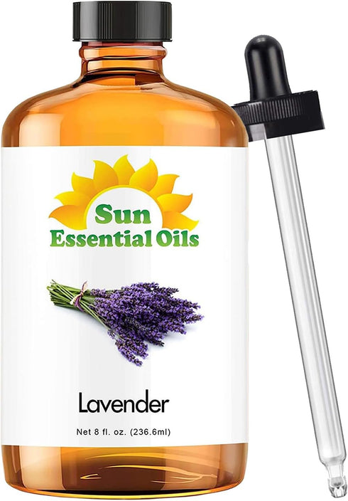 Sun Essential Oils 8oz - Lavender Essential Oil - 8 Fluid Ounces - Lavender Oil...