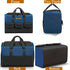 12 Inch Small Tool Bag for Men,Heavy Duty Wide Mouth Tool Tote with 6 Storage Pockets,Large Capacity Handbag,Canvas Mechanic Tool Bags,Portable To...