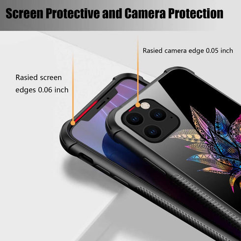 ZHEGAILIAN Case Compatible with iPhone 12 Mini Case,Mandala Galaxy Pineapple Case for iPhone 12 Mini Women Girls,Anti-Slip Shockproof Dropproof Ca...