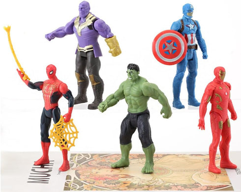 5pcs Collectible Super Hero Series Exclusive Figure Set, 4.7-Inch Action Figures...