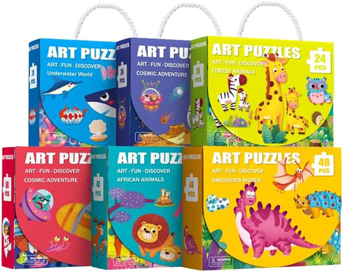 Jigsaw Puzzle for Kids, 24 Pieces, Toddler Learning Educational Toys, Children Gifts for 3 4 5 6 Year Old Boys Girls, Jigsaw Puzzles for Kids (Und...