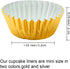 Elcoho 600 Pieces 1.25 Inch Mini Foil Metallic Cupcake Liners Muffin Paper Cases Baking Cups, Gold and Silver...