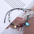 Boho Turquoise Anklet Bracelet Colorful Seed Bead Ankle Blue Turquoise Dangle Anklet Bracelet Black Wax Rope Anklet Rainbow Rice Bead Foot Anklet ...