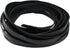 Glory Qin 5 Yards 10mmx2mm Genuine Cow Hide Flat Leather Strip, 10mm Wide Real Leather Craft for Jewelry Making LeatherRush (Black)...