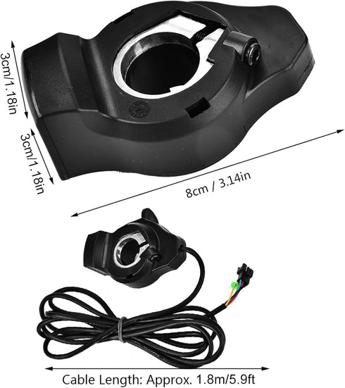 TOPINCN Thumb Throttle Speed Control LCD Battery Voltage Display Accessory Electric Scooter Electric 12V - 99V...
