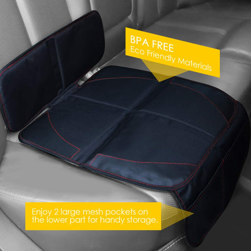 FASITE Car Seat Protector for Baby Child Car Seats - Non-Slip Waterproof Car Seat Cover Pad Protector with Mesh Pockets...