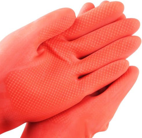Household Arms Length Rubber Latex Cleaning Long Glove Reusable Kitchen Natural Rubber Living Wash Gloves...