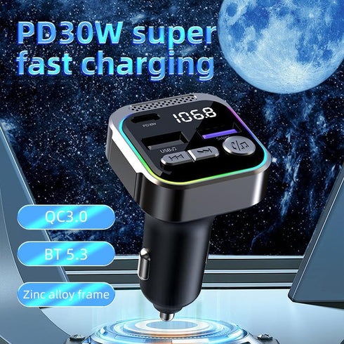 3 Port Fast Car Charger, PD30W & QC3.0 Cigarette Lighter Charger for Multiple Devices, Rapid Charging Adapter Compatible with iPhone 15 Pro Max/15...