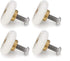 4 Sets Shower Door Rollers Runners Wheels Replacement Part Bathroom Glass Shower Sliding Door - 19mm x 5mm...