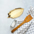 Gold Spoon Rest for Kitchen Counter, Stainless Steel Leaf Spoon Holder, Coffee Spoon Rest Utensil Rest, Dessert Jewelry Storage Rack, Kitchen Deco...