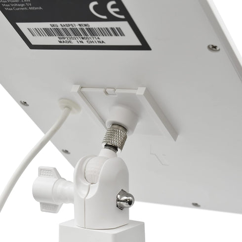 Aobelieve 2-in-1 Gutter Mount for Ring Solar Panel, Stick Up Cam Battery and Spotlight Cam Battery, White...
