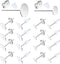 Earring Posts Stainless Steel, 500Pcs Hypoallergenic Flat Pad Earring Studs (4mm, 6mm) with Butterfly and Rubber Bullet Earring Backs for Jewelry ...