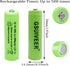 1.2v AA Nimh 600mAh Rechargeable Battery for Outdoor Solar Lights Garden Lamp (12 Pack)...