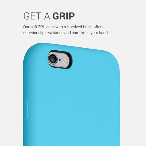 kwmobile Case Compatible with Apple iPhone 6 / 6S Case - TPU Silicone Phone Cover with Soft Finish - Ocean Blue...