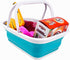 SAMMART SAMMART 9.2L (2.37Gallon) Collapsible Tub with Handle - Portable Outdoor Picnic Basket/Crater - Foldable Shopping Bag - Space Saving Stora...