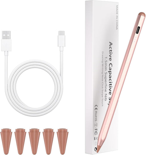 iPad Pencil, Apple Pencil Stylus Compatible with iPad 10/9/8/7/6th Gen,iPad Air 5/4/3th Gen,iPad Pro(11/12.9),iPad Mini 6/5th Gen, Palm Rejection ...
