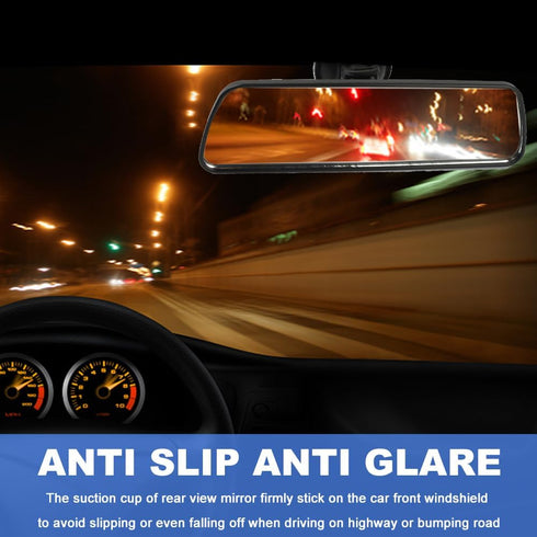 Car Rear View Mirror with Suction Cup, HD Rear View Mirror, Anti-Glare Mirrors, 360-Degree Adjustable, Reduce Blind Spots, Suitable for Car, Boat,...