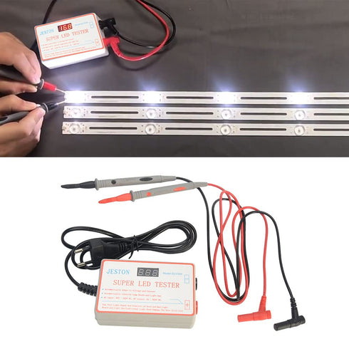 LED Light and TV Backlight Tester, 0-300V Adaptive Voltage LED Strip Lamp Beads Light Source Testing Tool with Gold Plated Pin & Power Cable fits ...