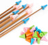 20 PCS Knitting Needles Point Protectors/Stoppers with Plastic Box, Include 10 Small & 10 Large, Knit Needle Tip Covers for Beginners Knitting Cra...