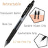 Black Gel Pens, 46 Pack(20 Gel Pens with 26 Refills) Lineon Retractable Medium Point Gel Pens Smooth Writing with Comfortable Grip for Office Scho...