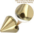uxcell 200Pcs Acrylic Spike Cone Studs, 10x12mm Flat Back Sew on Glue on Punk Spike Beads for Garments, Shoes, Bags Embellishment (Gold Tone)...