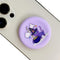 Cute Cat Soft Silicone Cover Expandable Collapsible Mobile Phone Grip Stand Holder for Smartphone Tablet Cell Phone Accessory (Purple)...