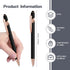 8 Pieces Ballpoint Pen with Stylus Tip Black Ink 2 in 1 Stylus Metal 1.0 mm Medium Point Smooth Pen Rainbow Colorful Rubberized Ballpoint Pen for ...