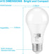 Dusk to Dawn Bug Light Bulbs Outdoor, 1900K Amber Yellow, 800 Lumen, LED 12W, A19 E26, 4-Pack, HQ-H020...