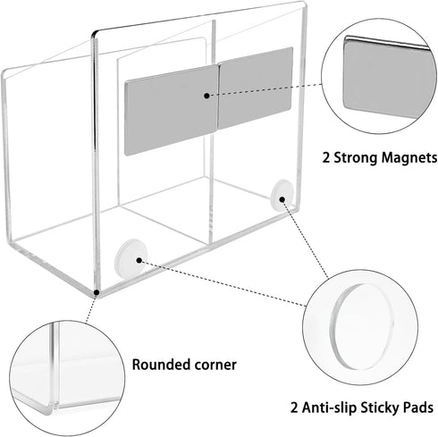 Magnetic Dry Erase Marker Holder, Whiteboard Marker Holder,Marker Holder Pencil Cup Holder for School,Magnetic Marker Holder,for Fridge, Door, Wal...