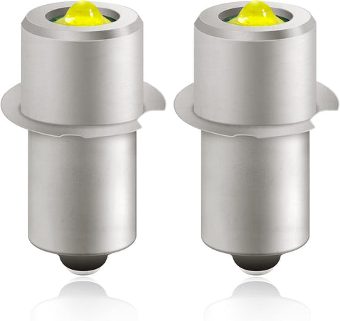 LED Flashlight Replacement Bulb, 4V-24V and 3W 247LM and PR2 P13.5S Maglight Led Conversion Kit, 6000K Bright White Super Bright Long Lasting, Ryo...