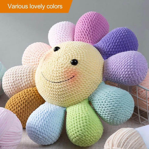 Marshmallow Yarn 3PCS 3.5oz Soft Chenille Yarn for Amigurumi Baby Blanket Yarn: No Shedding Soft Easy to Knitting and Crocheting Bulky 5# Yarn 3 S...