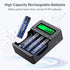 Deleepow Rechargeable AA Batteries with Charger, 3400mWh AA Rechargeable Batteries, 1.5V Rechargeable Lithium AA Batteries, 2H Fast Charge Long La...