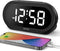 uscce Small Digital Clock for Bedroom: 6 Dimmable Brightness 4 Alarm Volume - Plug in Clock with Easy Operation for Bedside Desk...