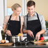 Kitchen Cooking Apron for Women Men with Big Pockets Canvas Waterproof Aprons for Server Pottery Painting Chef Apron...