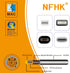 NFHK Waterproof Dustproof USB-C Type-C USB 3.1 10Gbps Extension Flush Car Latch Mount Extension Cable for Dashboard Panel...