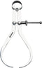 Groz 01414 10" Spring Outside Caliper, Matte Finish, with Solid Nut...