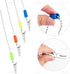 AUEAR, 6 Pack Napkin Clips Metal Dental Bib Chain Holder Fixing Lanyard Flexible for Adult (4 Colors)...