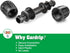 Drip Irrigation Fittings for 1/2 Inch Drip Tubing (1/2" ID x 0.65" OD)?1/2'' Drip Line Couplings Anti-drop Locked Nut Barbed Straight Coupling Con...
