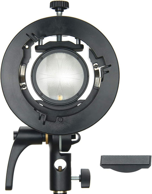 Godox S2 Speedlite Bracket for Bowens Mount, S-Type Holder Updated Version for Godox AD200Pro AD200 V1 V860II V860III V850II TT685II TT600 TT520II...