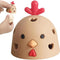 Egg Cleaner Chicken Shape Egg Brush Silicone Cleaning Brush Tools for Egg WasherMultifunctional Vegetable BrushEgg Scrubber (JDSMLD)...