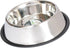 ICONIC PET 64 oz/ 8 Cup Stainless Steel Non Skid Pet Food/Water Bowl with Rubber Ring - Rust Free, Dog/Cat Feeding Bowl is Dishwasher Safe, Noise ...