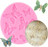 Butterfly Silicone Molds Mini Butterfly Fondant Cake Baking Mold For Chocolate Candy Cake Decoration Cupcake Topper Sugar Craft Polymer Clay Gum P...