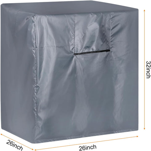 uxcell Air Conditioner Cover, 26"x26"x32" Air Conditioners Covers for Outside, 210D Oxford Fabric Outdoor Unit Square Vertical Protective Cover (G...