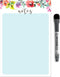Dry Erase Whiteboard Vinyl Sticker Decal for Notes & Reminders by Glassboard Studio | Removable & Reusable | Magnetic Fine-Tip Marker Included (6 ...