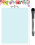 Dry Erase Whiteboard Vinyl Sticker Decal for Notes & Reminders by Glassboard Studio | Removable & Reusable | Magnetic Fine-Tip Marker Included (6 ...