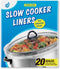 20 Counts Slow Cooker Liners and Cooking Bags, Extra Large Size Fits 6-10QT Pot, 14"x 22", BPA Free, Suitable for Oval & Round Pot -1 Pack...